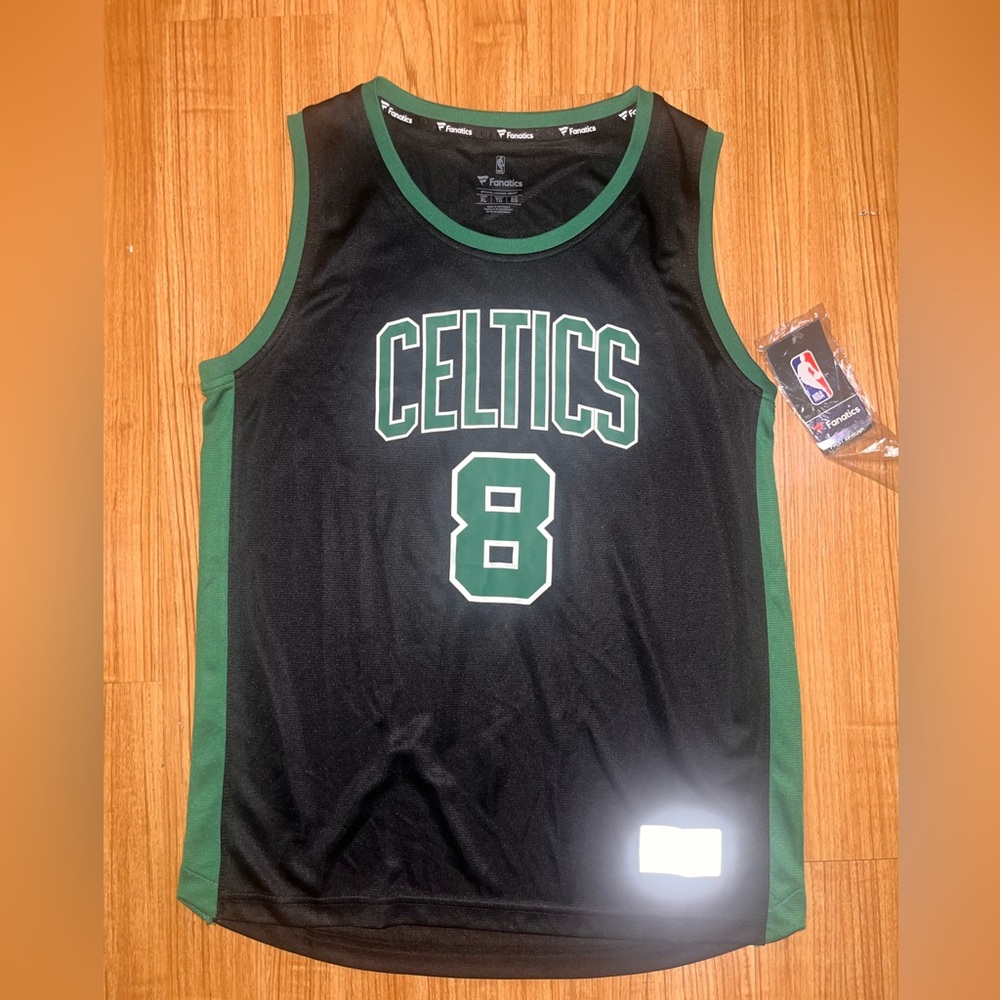 Fanatics Black and Green Basketball Jersey